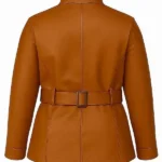 On Brand with Jimmy Fallon Emily Trent Brown Jacket Back