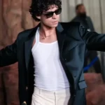 One Piece S02 Premiere Inaki Godoy Black Satin Coat