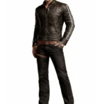 Resident Evil Requiem Leon S Kennedy Brown Leather Jacket