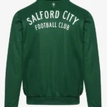 Salford Lads Club Track Green Jacket Back
