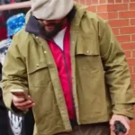 Soccer Date Jason Momoa Olive Green Cotton Jacket