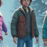 Stranger Things Tales from 85 Dustin Henderson Puffer Jacket