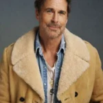 The Musical Rob Lowe Shearling Leather Jacket