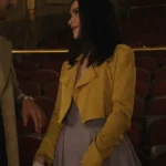 56 Days Ciara Wyse Yellow Cropped Cotton Jacket