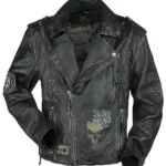 Black Biker Leather Jacket