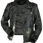 Black Leather Biker Jacket
