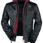 Black Red Leather Jacket
