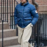 Bradley Cooper NYC 2026 Blue Puffer Jacket