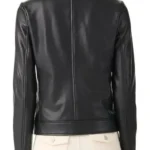 Cross S02 Kayla Craig Black Leather Jacket Back