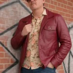 Demon Squad Tooth and Claw Nick Moon Red Leather Jacket