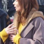 Emily Blunt Disclosure Day Grey Long Coat