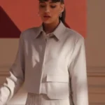 Emily In Paris Genevieve White Jacket