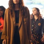 Euphoria Rue Bennett Brown Coat