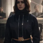 Furies Lina El Arabi Black Bomber Jacket