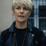 Furies Marina Foïs Black Leather Jacket