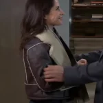 General Hospital Sam McCall Leather Brown Jacket
