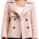Home and Away S38 Ally Harris Pink Wool Coat
