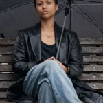 Industry Harper Stern Black Leather Coat