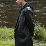 Industry Harper Stern Faux Black Leather Coat