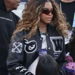 Ivy Carter Super Bowl LX Black Varsity Jacket