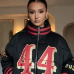 Kristin Juszczyk San Francisco 49ers Black Jacket