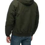 Law and Order SVU S27 Corey Cott Hooded Green Jacket Back