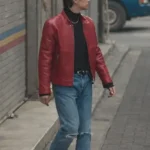 Lee Jun Ho Red Leather Jacket