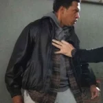 Lovell Adams-Gray Tracker S03 Black Leather Jacket