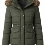 Lucy Albright Tell Me Lies Olive Green Jacket