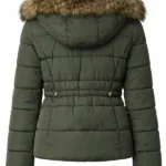 Lucy Albright Tell Me Lies Olive Green Jacket Back