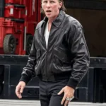 Madden 2026 Christian Bale Black Leather Jacket