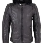 Mauritius Anthracite Leather Jacket