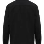 Mens Black Cotton Jacket Back
