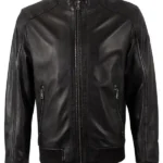 Mens Black Leather Jacket