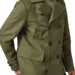 Mens Milford Olive Green Peacoat