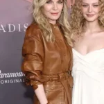 Michelle Pfeiffer The Madison Premiere Brown Leather Jacket