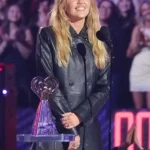 Miley Cyrus iHeartRadio Music Awards Leather Coat