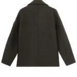 NYC 2026 David Harbour Green Peacoat Back