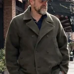 NYC David Harbour Green Peacoat