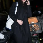 NYC Dove Cameron Black Wool Coat