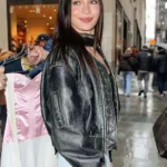 NYC Maddie Ziegler Leather Black Jacket