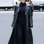 NYC Olivia Holt Leather Coat