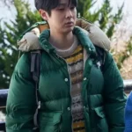 Number One Choi Woo-shik Green Puffer Jacket