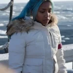 One Piece Miss Wednesday White Puffer Jacket