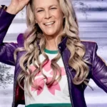 One Piece S02 Katey Sagal Purple Cropped Leather Jacket