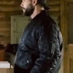 Pete Calvin Marshals S01 Black Bomber Jacket