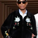 Pharrell Williams Embroidered Black Jacket