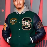 Primate Gala Screening Jaadin The Kid Green Varsity Jacket
