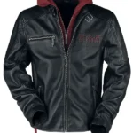 Red Black Leather Jacket