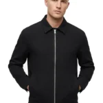 Smart Bomber Jacket in Black